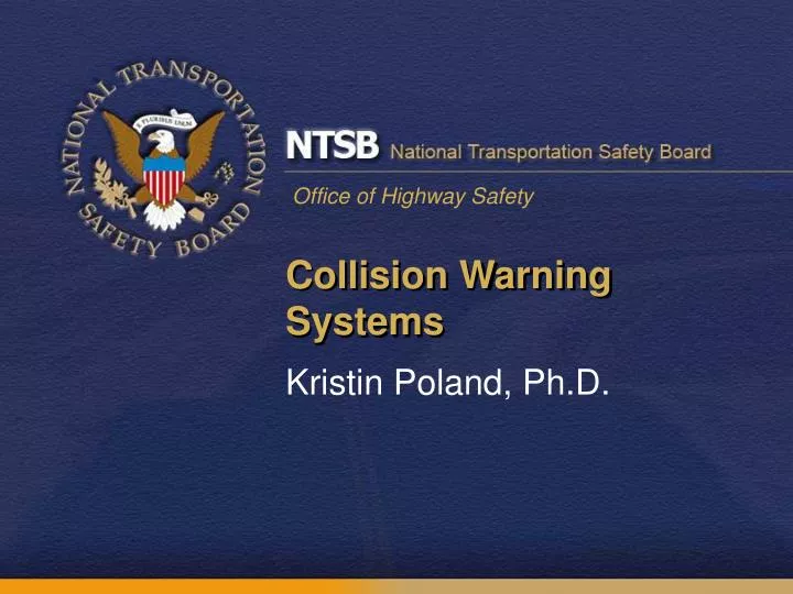 collision warning systems