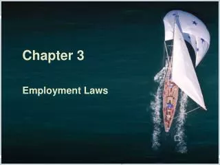 Chapter 3 Employment Laws