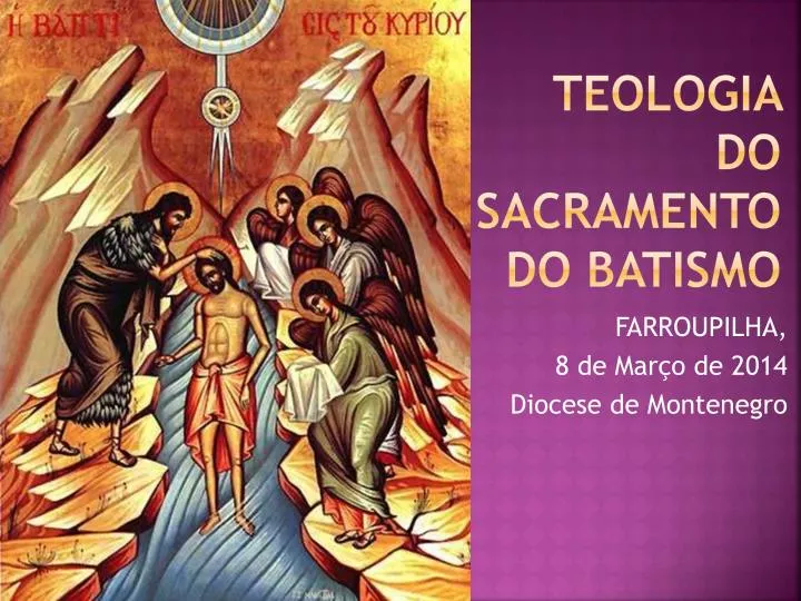 teologia do sacramento do batismo