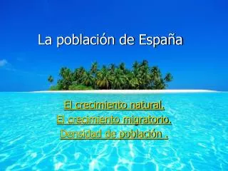 la poblaci n de espa a