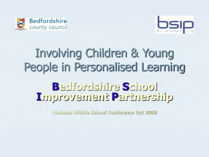 involving children young people in personalised learning