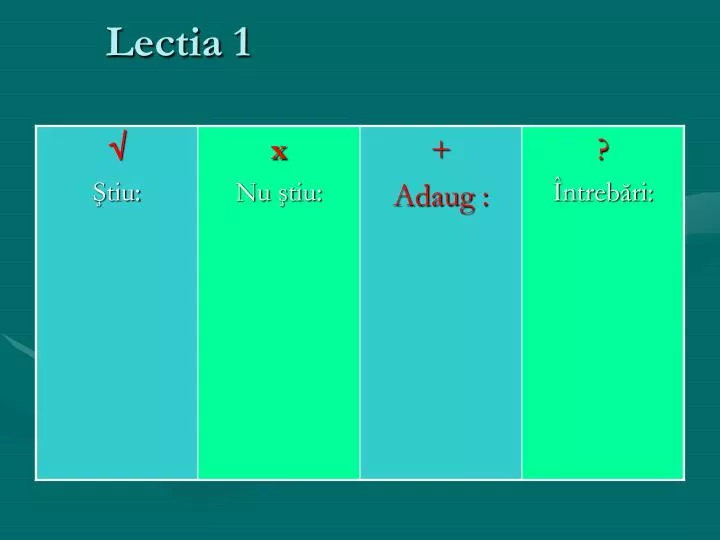 lectia 1