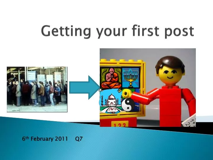 getting your first post