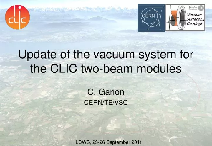 update of the vacuum system for the clic two beam modules