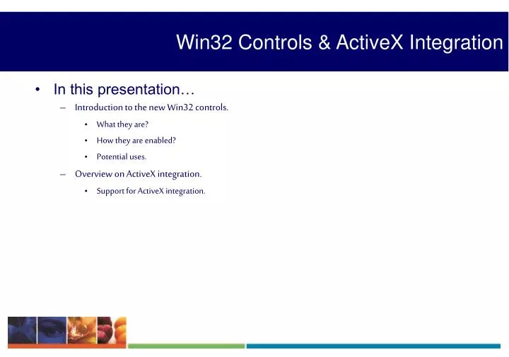 win32 controls activex integration