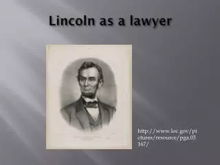 Lincoln as a lawyer