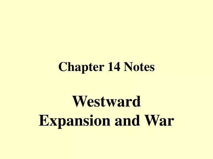 chapter 14 notes