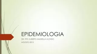 epidemiologia