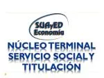 Núcleo terminal Servicio social y titulación - slide 1