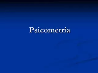 psicometr a