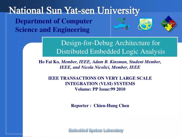 design for debug architecture for distributed embedded logic analysis