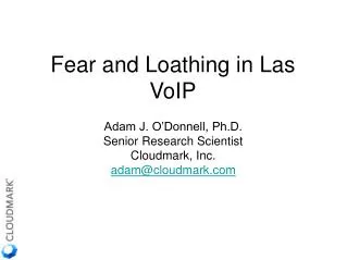 fear and loathing in las voip
