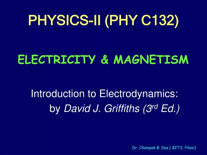 physics ii phy c132
