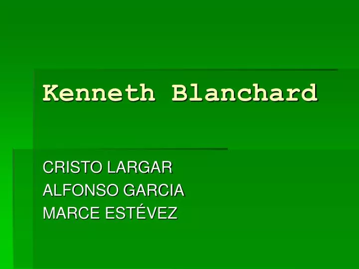 kenneth blanchard