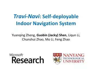 Travi-Navi : Self-deployable Indoor Navigation System