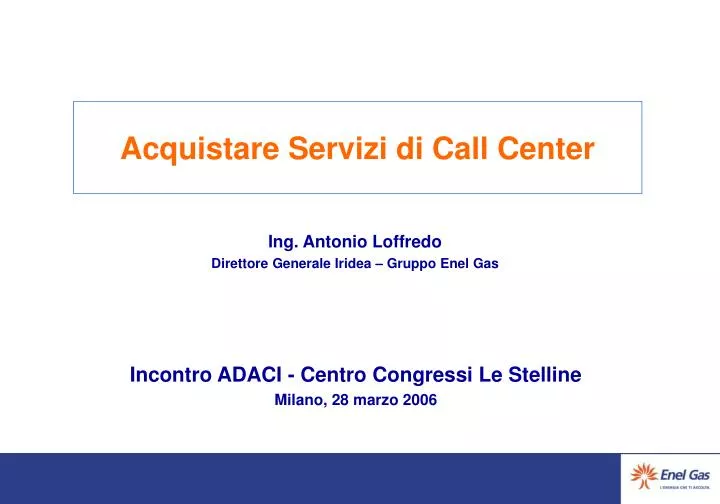 acquistare servizi di call center