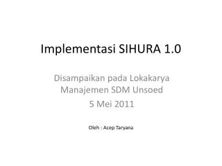 implementasi sihura 1 0