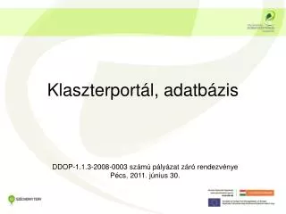 klaszterport l adatb zis