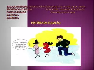 hist ria da equa o