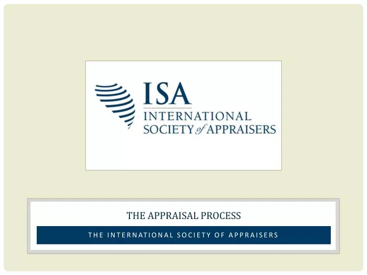 the appraisal process