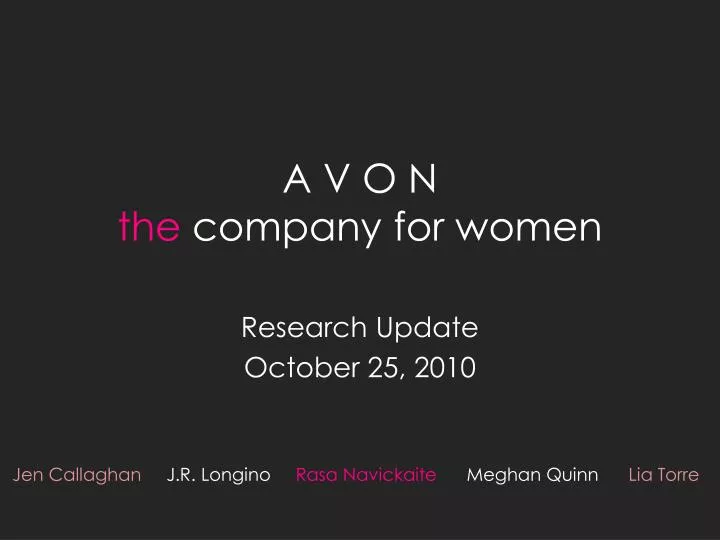 a v o n the company for women