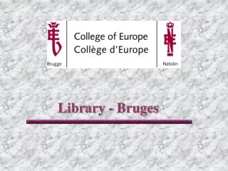 Library - Bruges