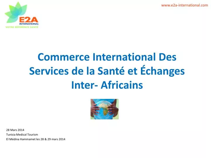 commerce international des services de la sant et changes inter africains