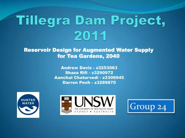 tillegra dam project 2011