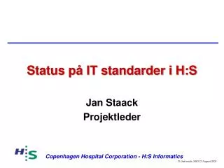 status p it standarder i h s