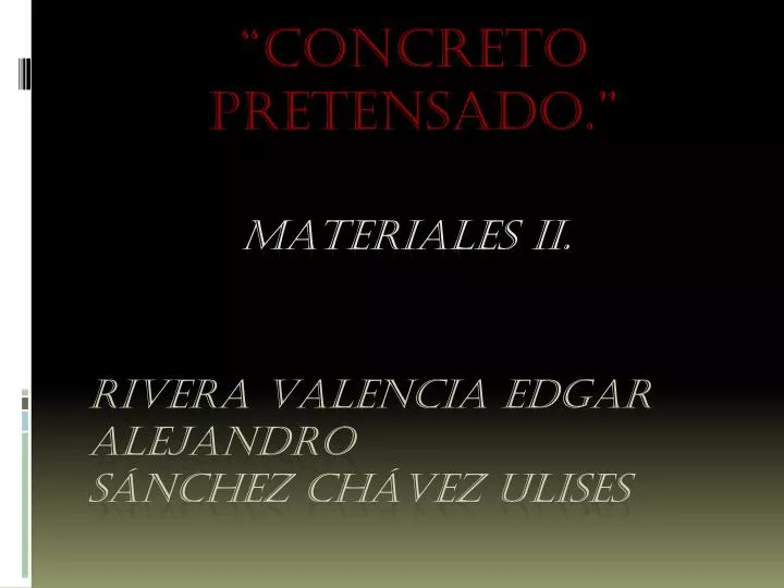 concreto pretensado