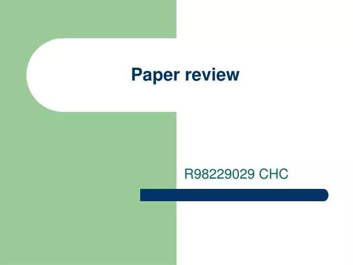paper review
