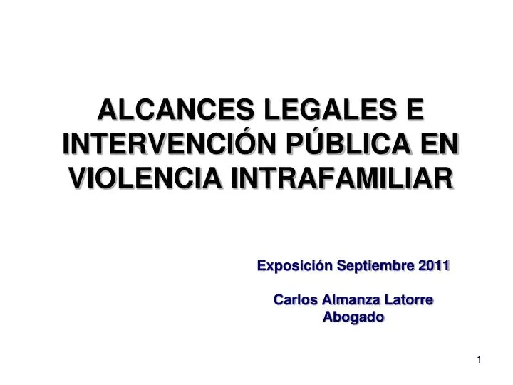 alcances legales e intervenci n p blica en violencia intrafamiliar