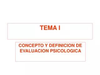 tema i