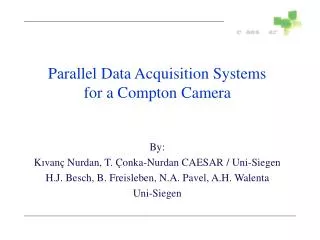 Parallel Data Acquisition Systems for a Compton Camera