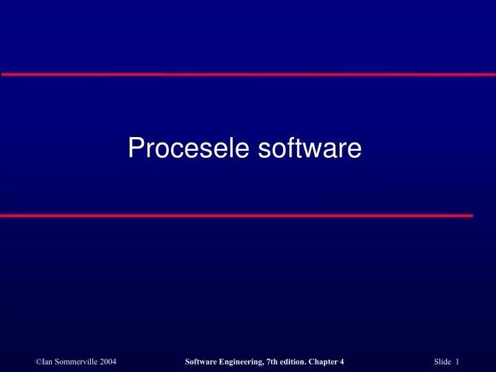 procesele software
