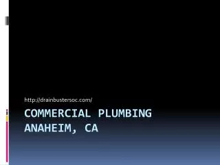 Plumbing Services Anaheim, CA