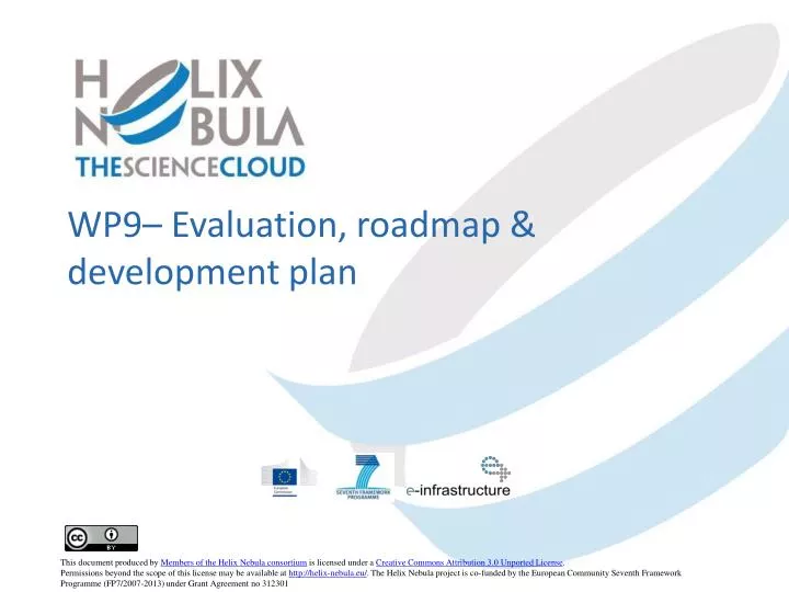 wp9 evaluation roadmap development plan