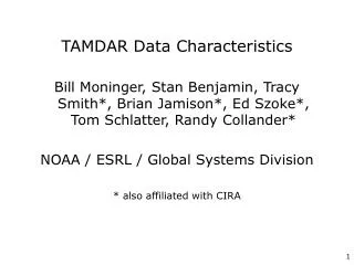 TAMDAR Data Characteristics