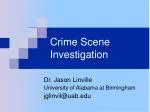 Crime Scene Investigation