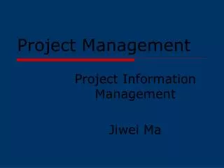 Project Management