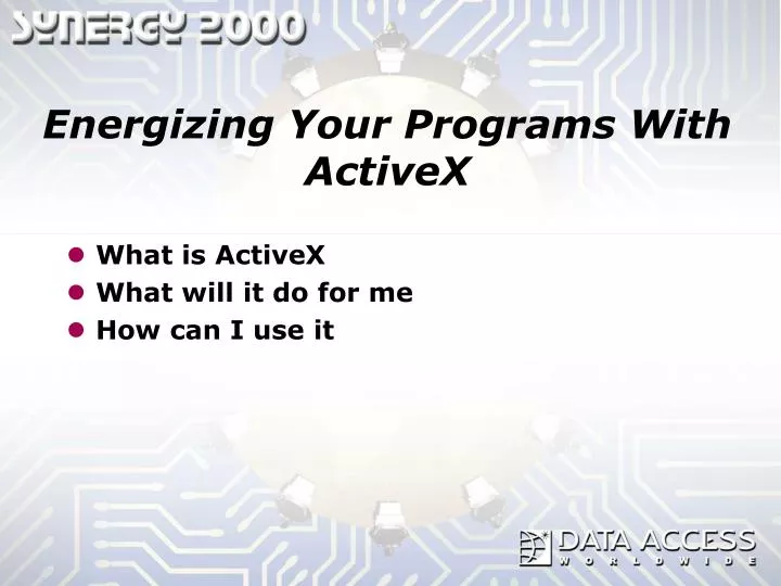 energizing your programs with activex