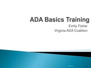 ADA Basics Training