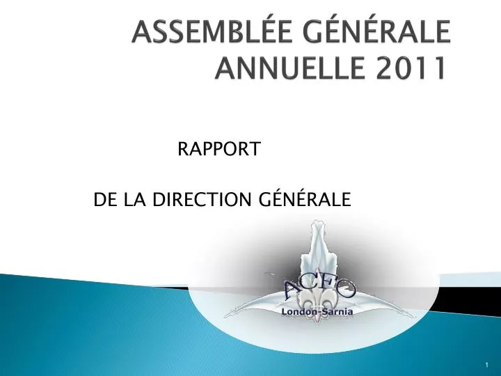 assembl e g n rale annuelle 2011