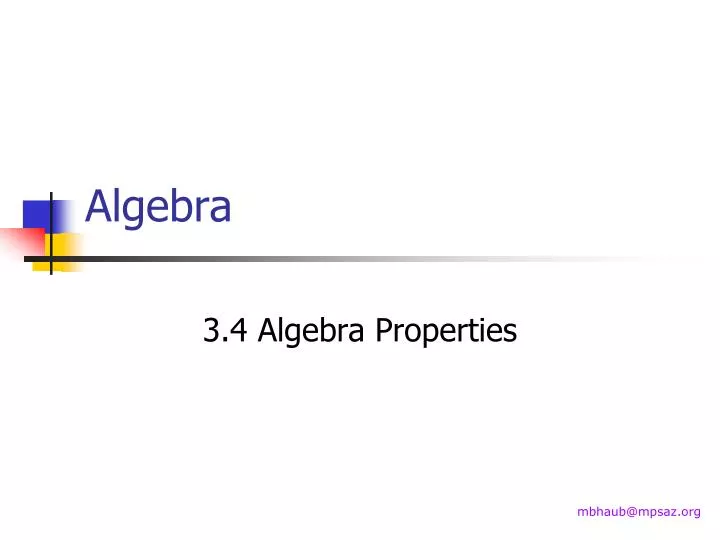 algebra