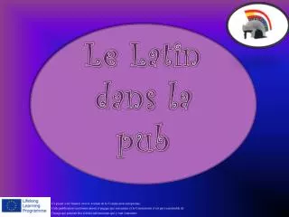 le latin dans la pub