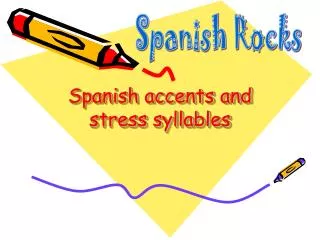 Spanish accents and stress syllables