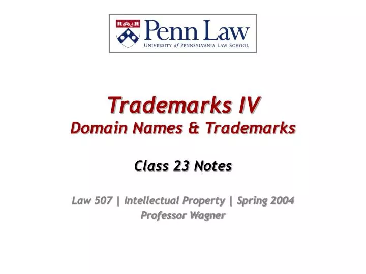 trademarks iv domain names trademarks