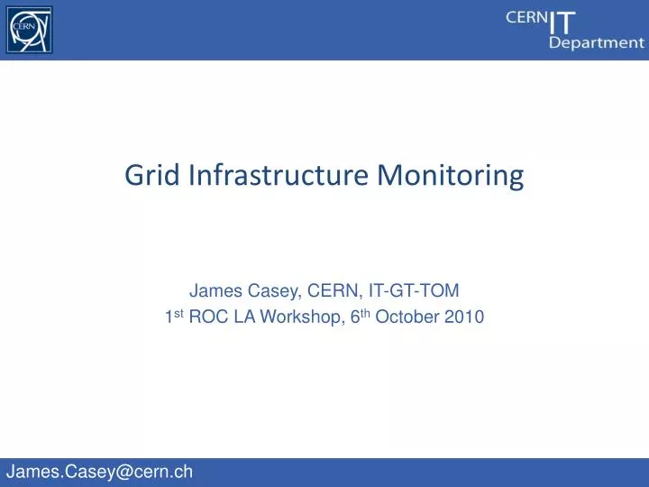grid infrastructure monitoring