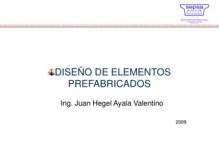 dise o de elementos prefabricados