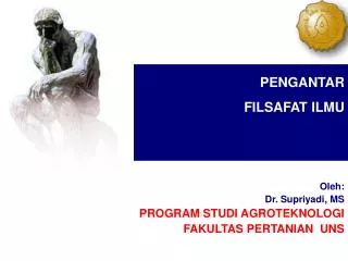 pengantar filsafat ilmu